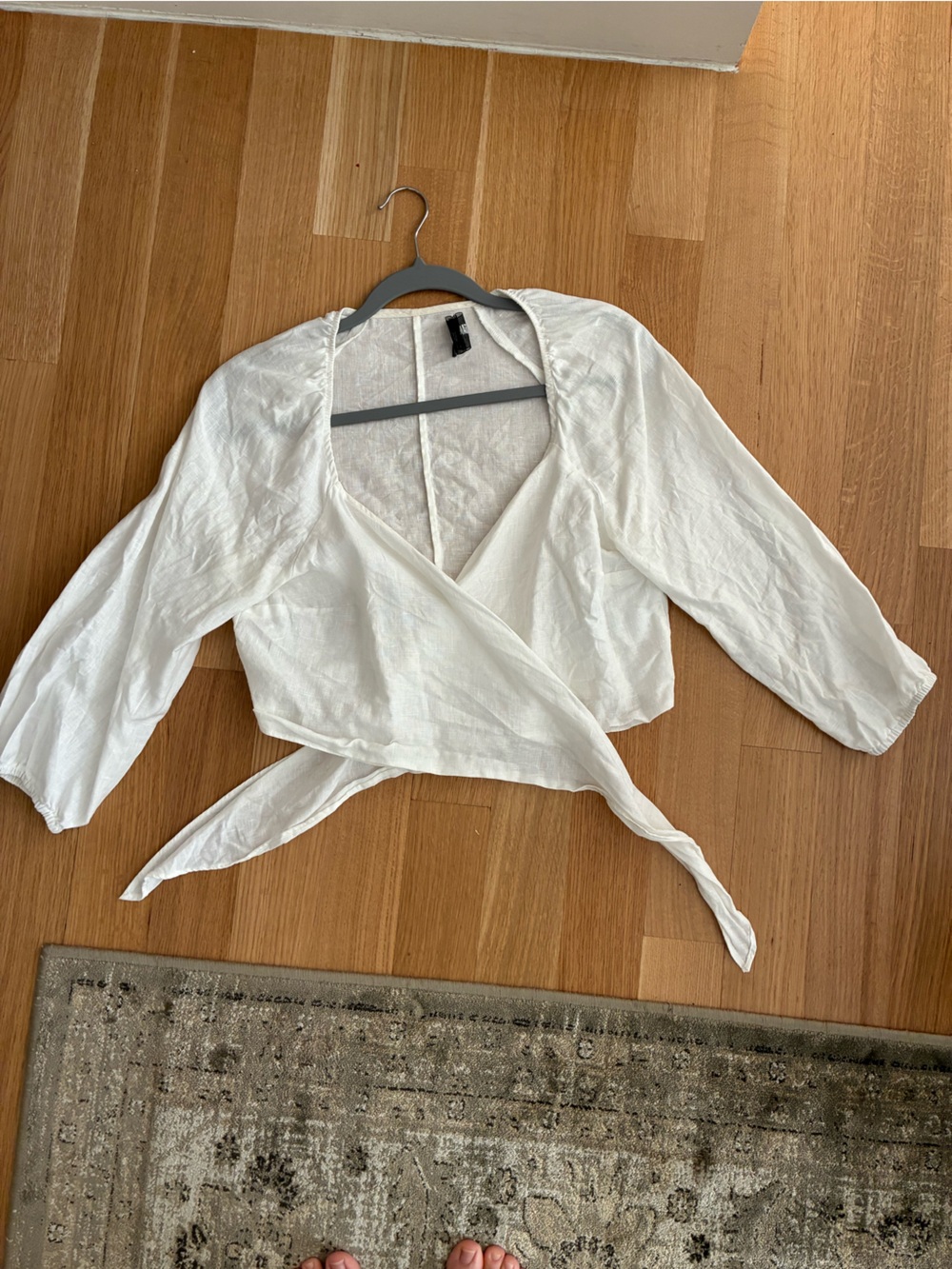 Reformation Linen Crop Top
